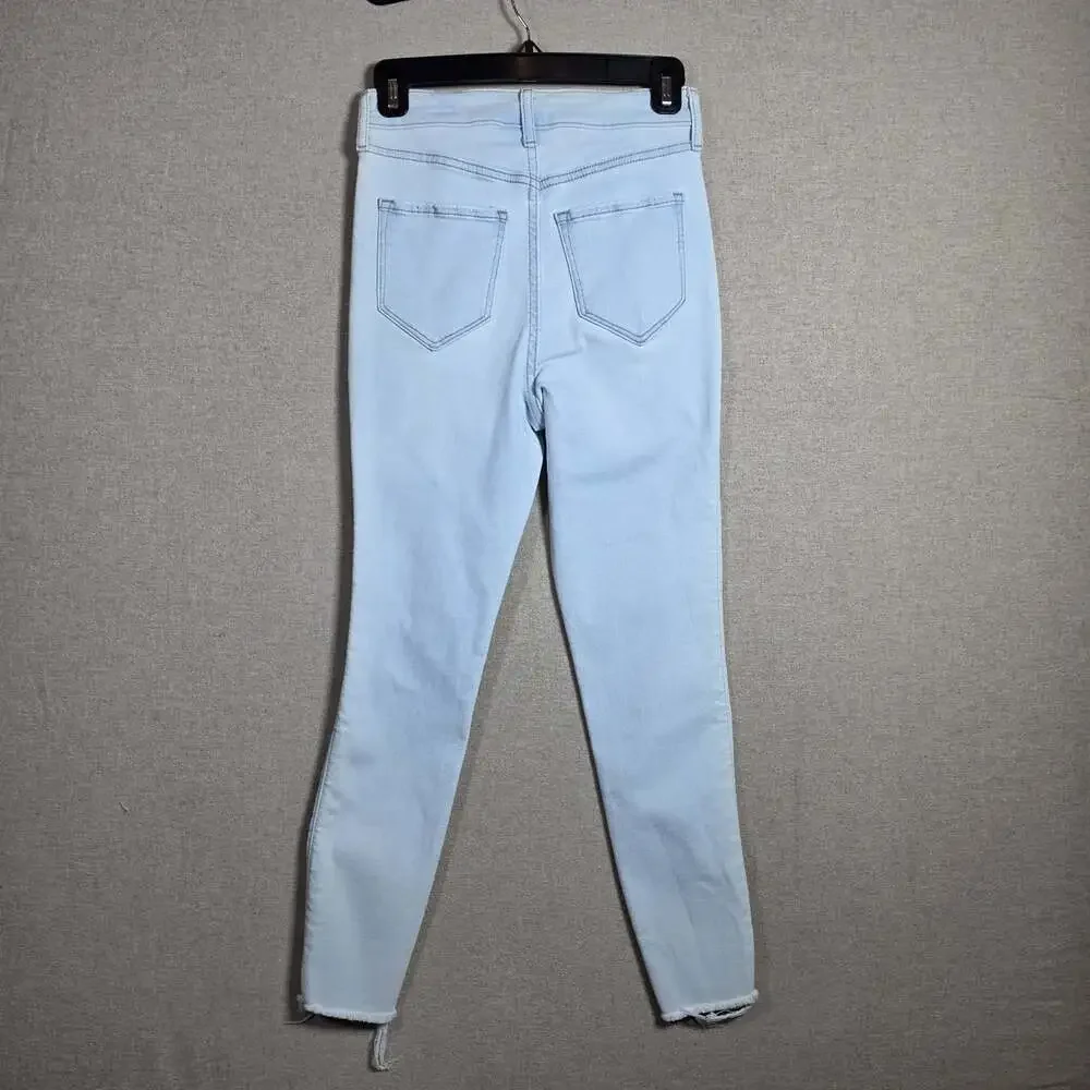 Old Navy Women’s Size 0 Rockstar Super Skinny High Rise Jeans Smooth Pockets - Picture 5 of 10